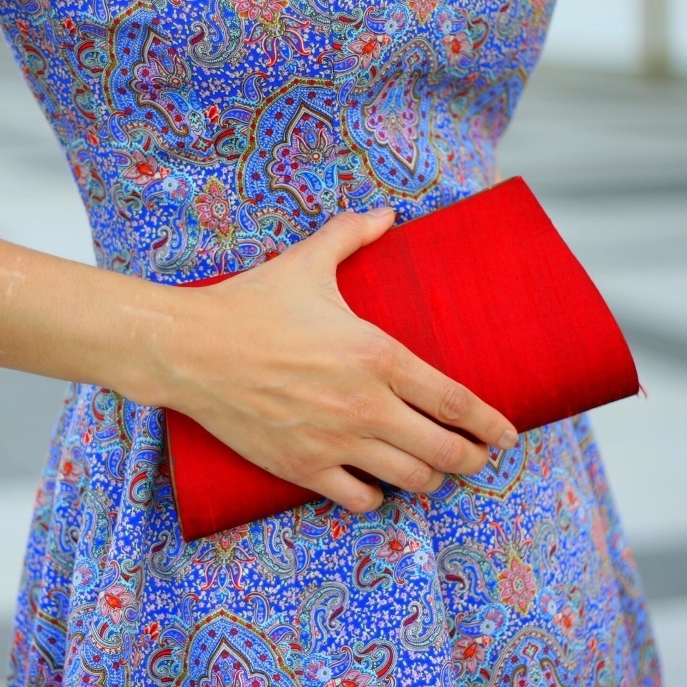 ZARA Paisley Structured Tulip Dress - Picture 2 of 13